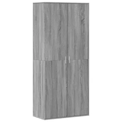 vidaXL Omarica za čevlje siva sonoma 80x39x178 cm inženirski les