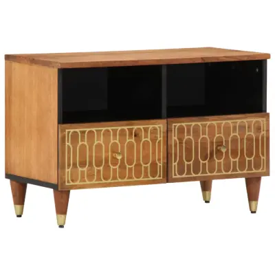 vidaXL TV omarica 70x33x46 cm trden mangov les