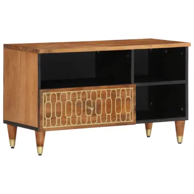 vidaXL TV omarica 80x33x46 cm trden mangov les