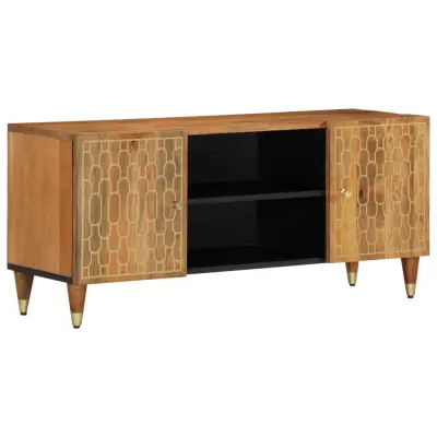 vidaXL TV omarica 105x33x46 cm trden mangov les