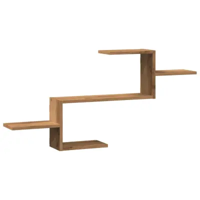 vidaXL Stenska polica artisan hrast 104x15x49 cm inženirski les