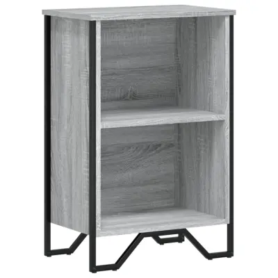 vidaXL Knjižna omara siva sonoma 50x31x74,5 cm inženirski les
