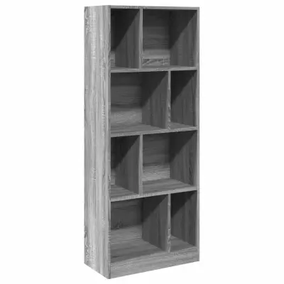 vidaXL Knjižna omara siva sonoma 57x28,5x141 cm inženirski les
