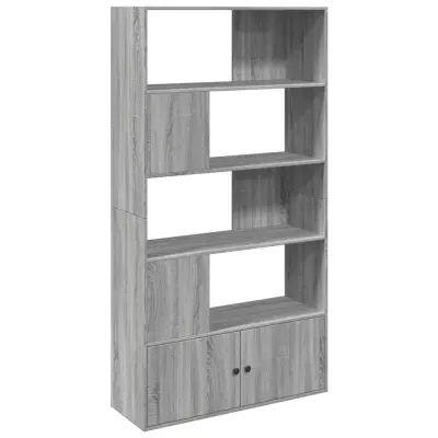 vidaXL Knjižna omara siva sonoma 100x36x189 cm inženirski les