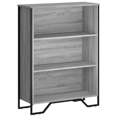 vidaXL Knjižna omara siva sonoma 80x31x106 cm inženirski les