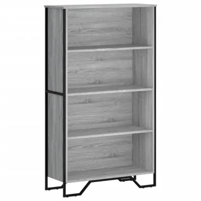 vidaXL Knjižna omara siva sonoma 80x31x137,5 cm inženirski les