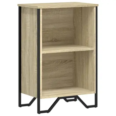 vidaXL Knjižna omara sonoma hrast 50x31x74,5 cm inženirski les