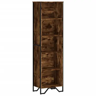 vidaXL Knjižna omara dimljeni hrast 50x31x169 cm inženirski les