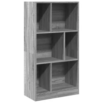vidaXL Knjižna omara siva sonoma 57x28,5x107,5 cm inženirski les