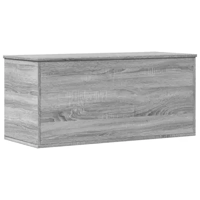 vidaXL Škatla za shranjevanje siva sonoma 100x42x46 cm inženirski les