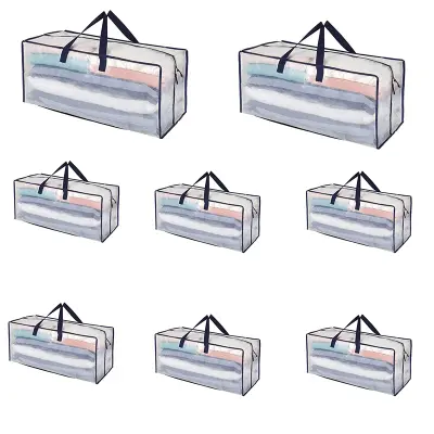 Prozorna PP tkana selitvena torba  8-paket 8-Paket