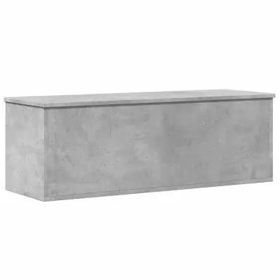 vidaXL Škatla za shranjevanje betonsko siva 102x35x35cm inženirski les