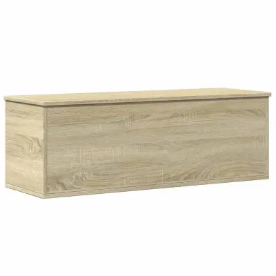 vidaXL Škatla za shranjevanje sonoma hrast 102x35x35 cm inženirski les