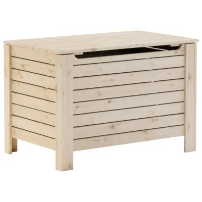 vidaXL Škatla za shranjevanje s pokrovom RANA 80x49x54cm borovina