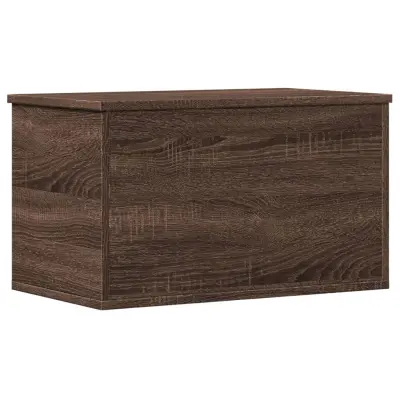 vidaXL Škatla za shranjevanje rjav hrast 60x35x35 cm inženirski les