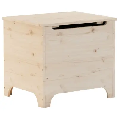 vidaXL Škatla za shranjevanje s pokrovom RANA 60x49x54 cm borovina