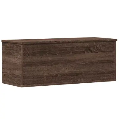 vidaXL Škatla za shranjevanje rjav hrast 90x35x35 cm inženirski les