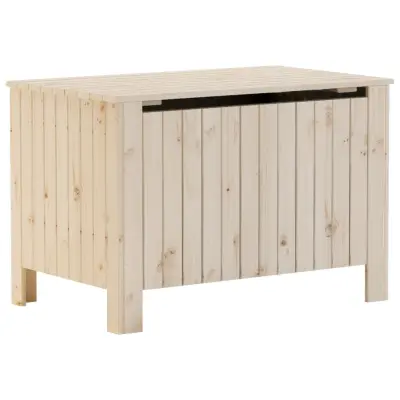 vidaXL Škatla za shranjevanje s pokrovom RANA 80x49x54cm borovina