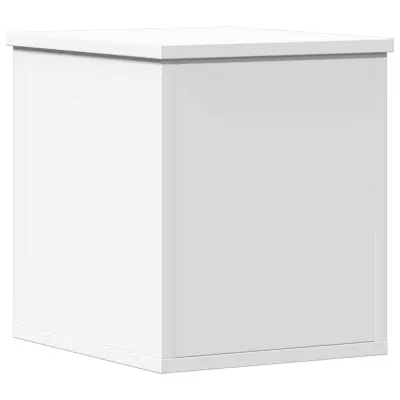vidaXL Škatla za shranjevanje bela 30x35x35 cm inženirski les