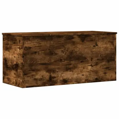 vidaXL Škatla za shranjevanje dim. hrast 100x42x46 cm inženirski les
