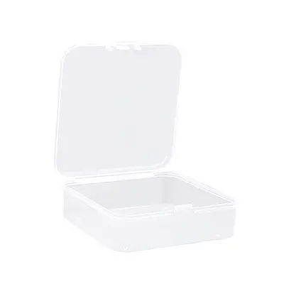 Pravokotna prozorna škatla za shranjevanje majhnih dodatkov Transparent 12,5x10,2x3,3 cm