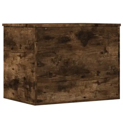 vidaXL Škatla za shranjevanje dimljen hrast 60x42x46 cm inženirski les