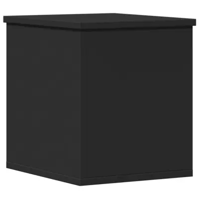 vidaXL Škatla za shranjevanje črna 30x35x35 cm inženirski les