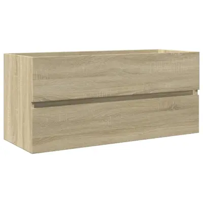vidaXL Omarica za umivalnik sonoma hrast 100x38,5x45 cm inženirski les