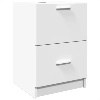 vidaXL Omarica za umivalnik bela 40x37x59 cm inženirski les