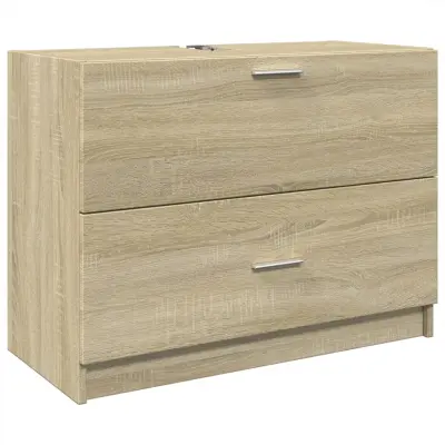 vidaXL Omarica za umivalnik sonoma hrast 78x37x59 cm inženirski les