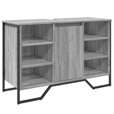 vidaXL Omarica za umivalnik siva sonoma 91x35x60 cm inženirski les