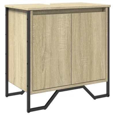 vidaXL Omarica za umivalnik sonoma hrast 60x35x60 cm inženirski les