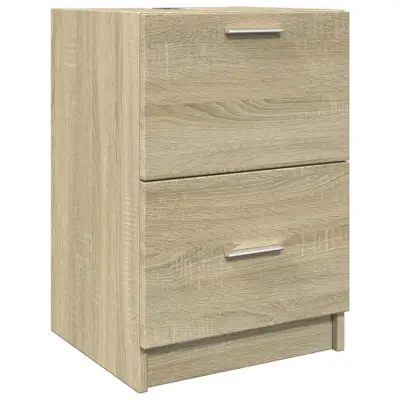vidaXL Omarica za umivalnik sonoma hrast 40x37x59 cm inženirski les