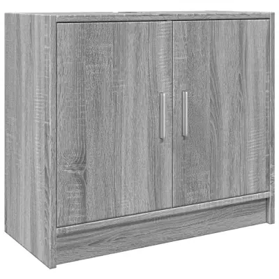 vidaXL Omarica za umivalnik siva sonoma 63x29x55 cm inženirski les