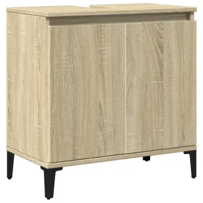 vidaXL Omarica za umivalnik sonoma hrast 58x33x60 cm inženirski les