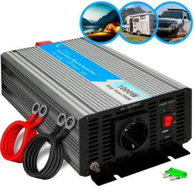 Extralink OPIP-1000W | Pretvornik napetosti | 12V - 230W, 1000W, čisti sinus