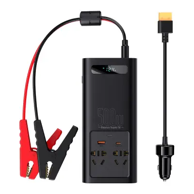 Avtomobilski pretvornik napetosti 12V na 230V 500W EU in CN vtič