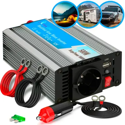 Extralink OPIM-500W | Pretvornik napetosti | 12V avto, 500W spremenjen sinusni val