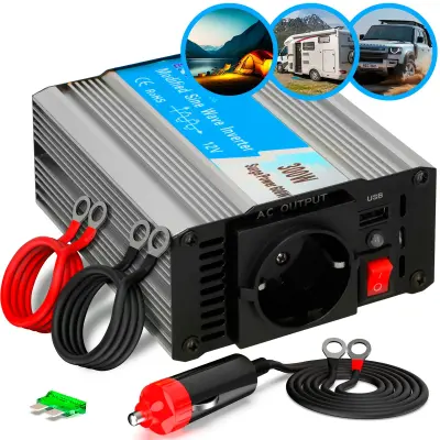 Extralink OPIM-300W | Pretvornik napetosti | 12V avto, 300W modificiran sinusni val