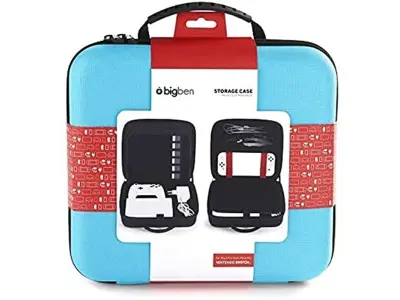 Bigben Interactive Storage Case Modro združljiva konzola: Nintendo Switch