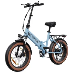 HITWAY BK20 E Bike Električno kolo 20'' debelo zložljivo e-kolo, 250W/48V/10,4Ah baterija, 35-90km, terensko gorsko kolo s 7 prestavami, mestno e-kolo