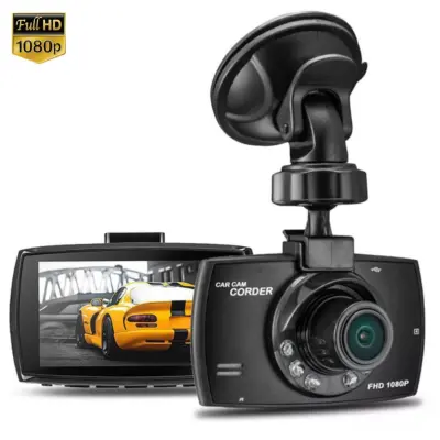 iWear GT3 HD Avto DVR Video kamera na armaturni plošči z G-senzorjem 1080p HD 140° širokokotni 2,7'' LCD črna