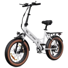 HITWAY BK20 E Bike Električno kolo 20'' debelo zložljivo e-kolo, 250W/48V/10,4Ah baterija, 35-90km, terensko gorsko kolo s 7 prestavami, mestno e-kolo