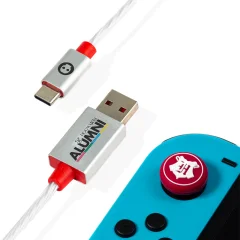 Numskull Official Harry Potter LED USB Type-C Cable and Thumb Stick Grips - 1,5 m Fast Charging Lead - Združljivo z Xbox Series X|S, PlayStation 5, Ni