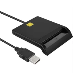 CP ID2 USB 2.0 čitalnik ID kartic 80cm kabel 420 Kb/s (6.5x6cm) črn