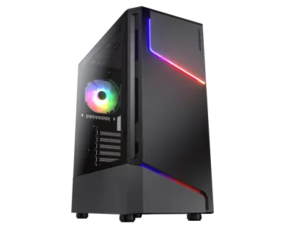 COUGAR CGR-5CC6G-RGB ohišje, mATX, črno
