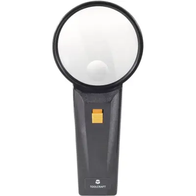 Ročno povečevalno steklo, z LED osvetlitvijo faktor povečave: 2 x, 4 x velikost leče: (premer) 75 mm TOOLCRAFT 821031