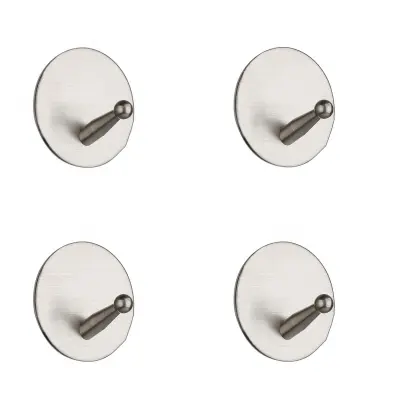 Lepilni kavlji Silver Orb Design Kavlji iz nerjavečega jekla (paket 4 kosov)