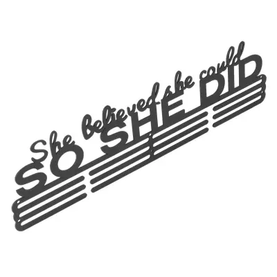 Držalo za medalje Železen obešalnik za medalje Držalo Stojalo za prikaz Black