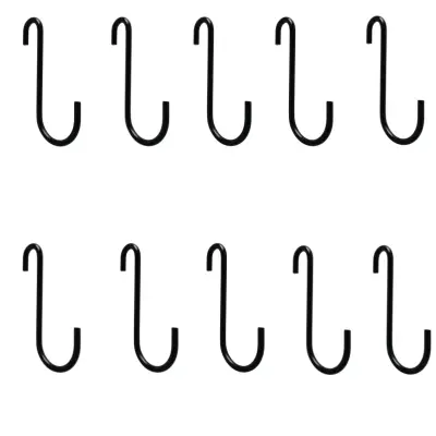 Kavlji v obliki črke S, težki kovinski kavlji, 10 pak  S